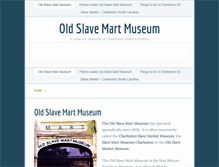 Tablet Screenshot of oldslavemartmuseum.com